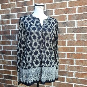 Lucky Brand Patterned Blouse